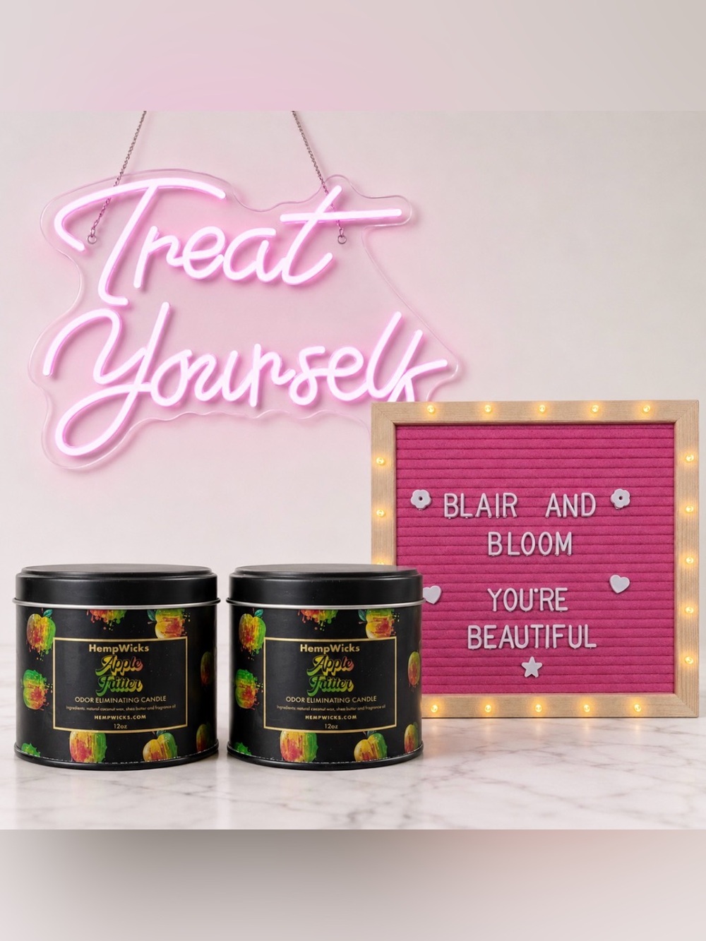 AMINNAH Apple Fritter HempWicks Odor Eliminating Bundle
